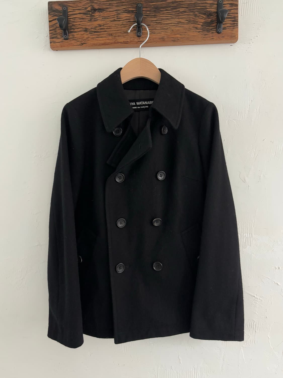 Junya Watanabe 준야와타나베 블랙 울 피코트 상품이미지2