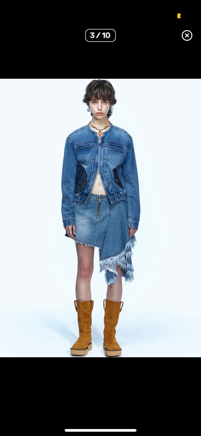 ADSB 데님 콤보 자켓 상품이미지2