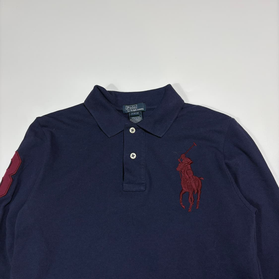 폴로랄프로렌 빅포니 네이비 긴팔 카라티 상품이미지2