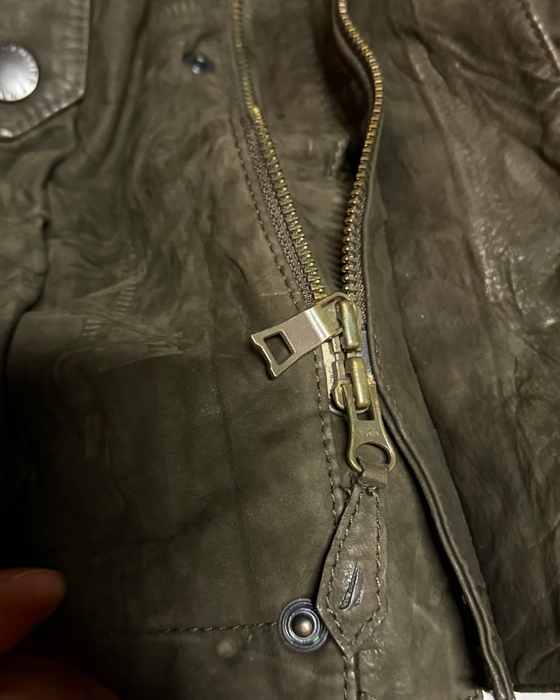 90‘s 노티카 레더 헌팅자켓 M 상품이미지6