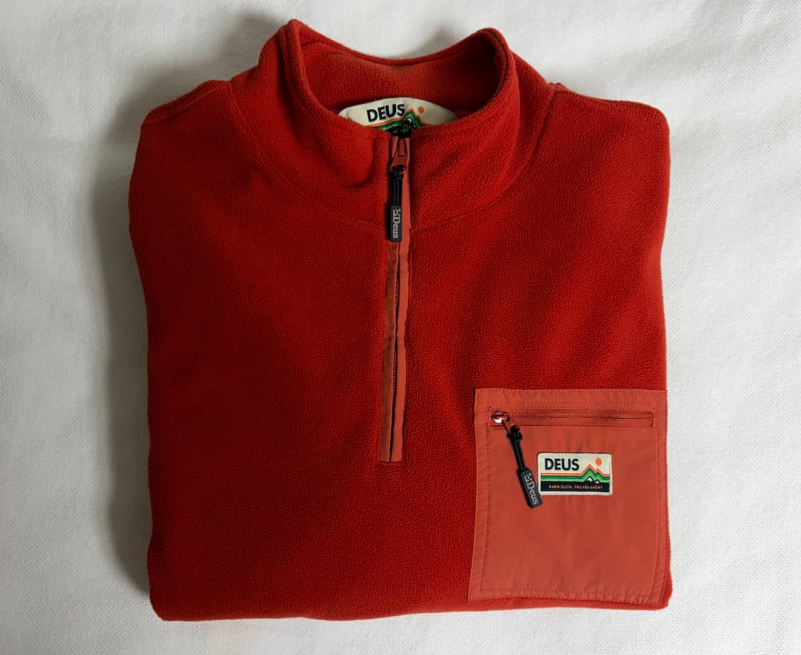 데우스 먼스터 하프 집업 플리스 판매 (레드오렌지/XL) 상품이미지1