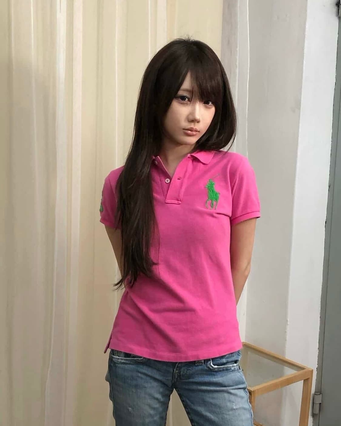 M POLO 폴로 랄프로렌 빅포니 피케 셔츠 핑크 상품이미지1