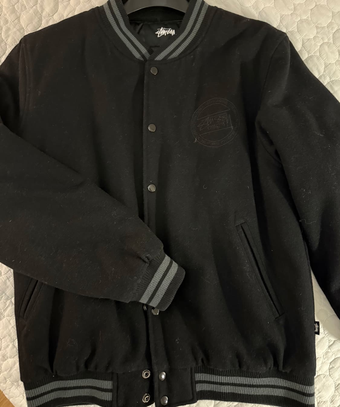 스투시 스톡로고 울 바시티 자켓 l 상품이미지3