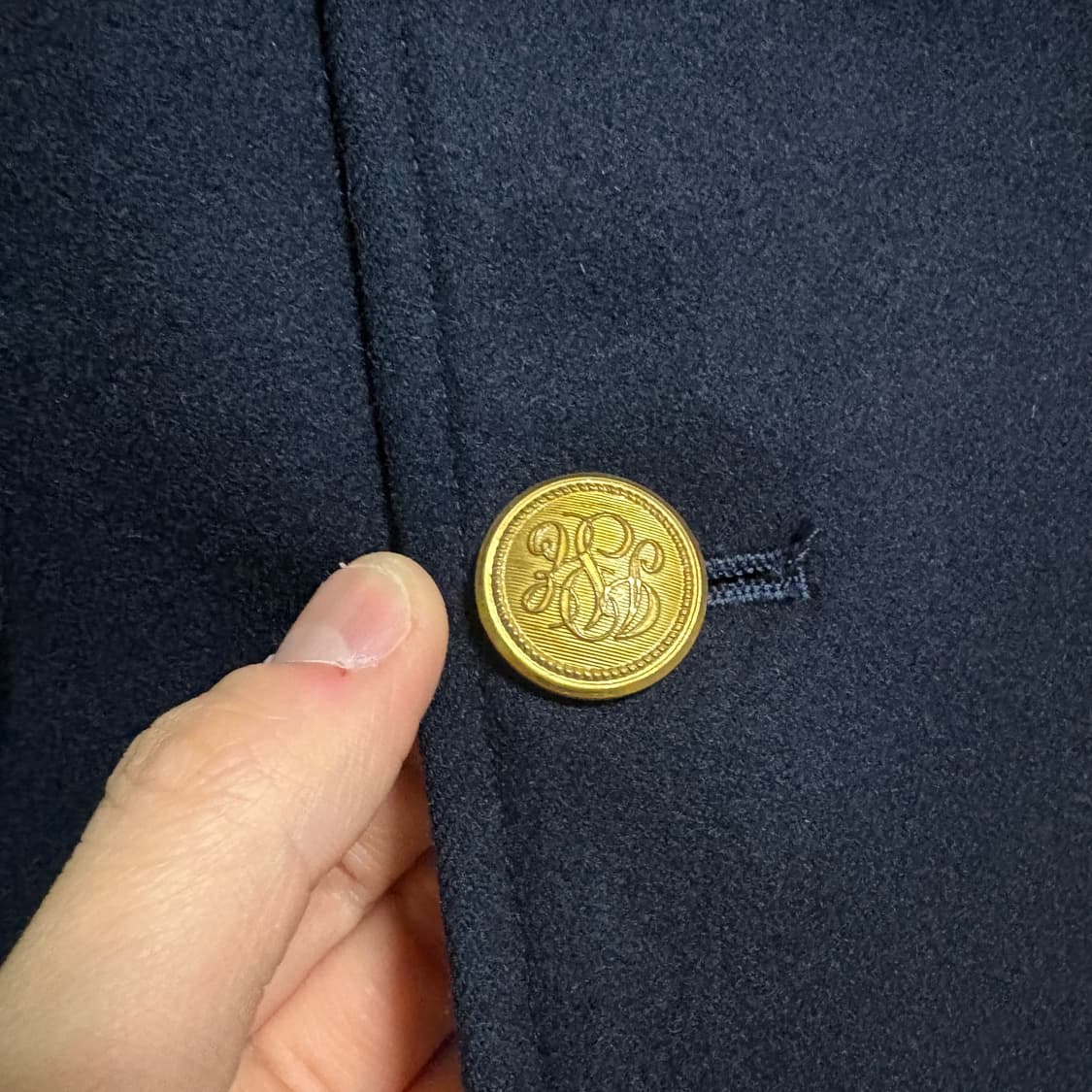 제이프레스 울 더블 금장 블레이저 자켓 / 네이비, M 상품이미지5