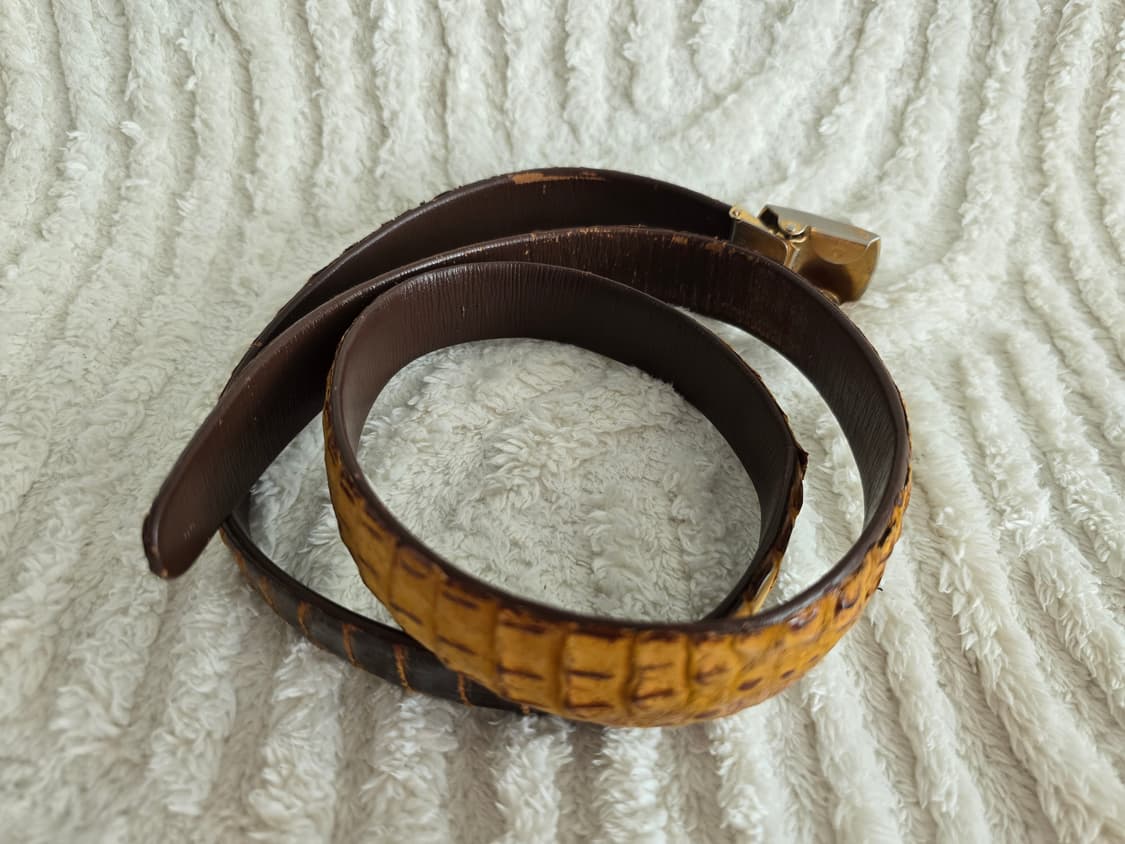 RARE 80s Japan Archive - Crocodile Belt 상품이미지9