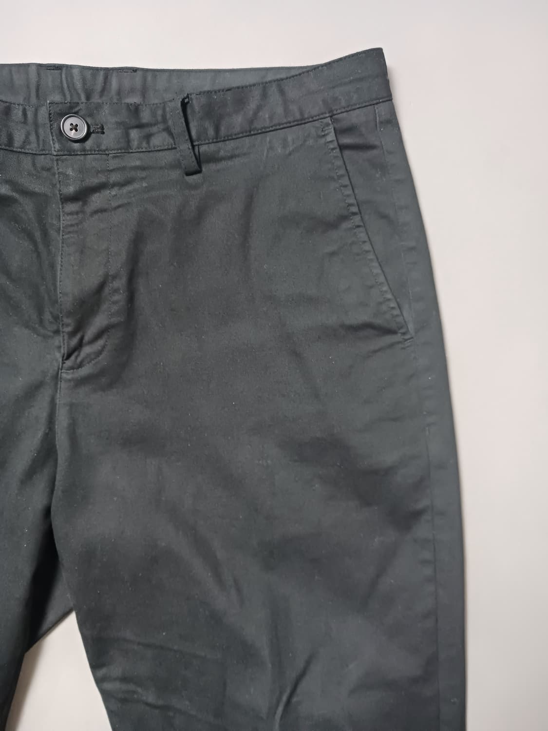 [34] 무신사 스탠다드 테이퍼드 치노 팬츠 블랙 상품이미지4