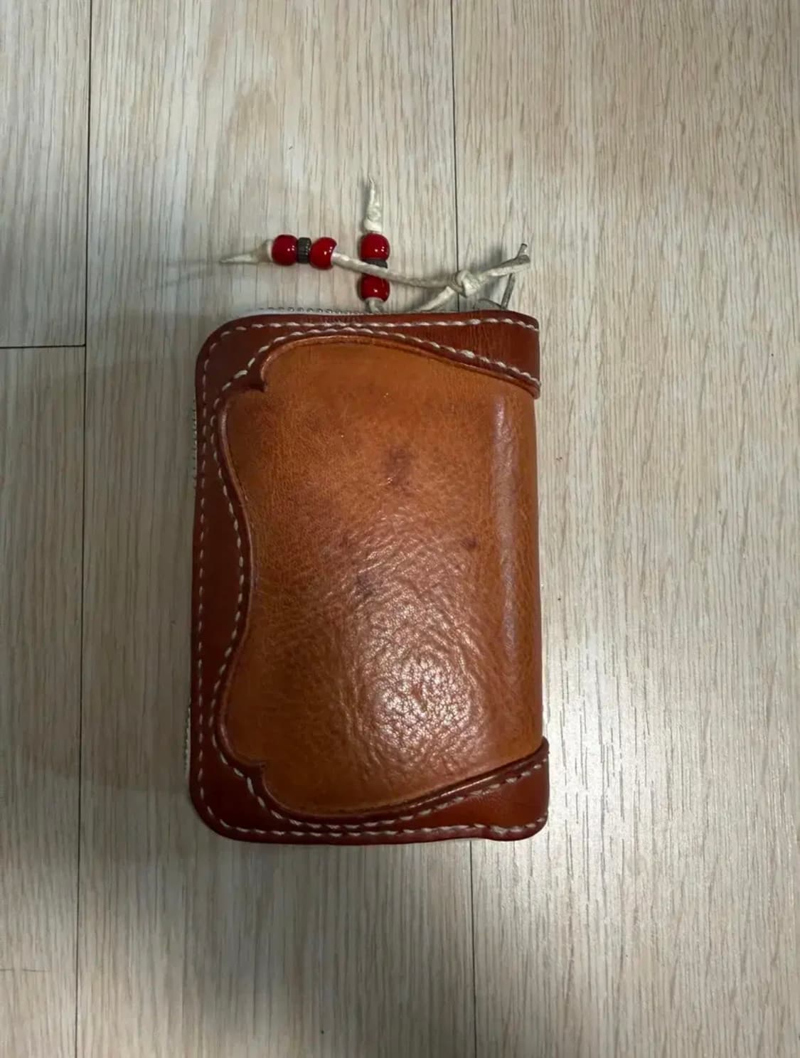 레더키메라 지퍼돌이 가죽 에이징반지갑 상품이미지2