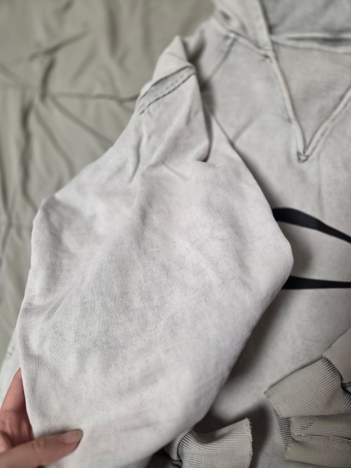 미스치프 블리치드 풀오버 후드 블리치드 카키m 상품이미지6