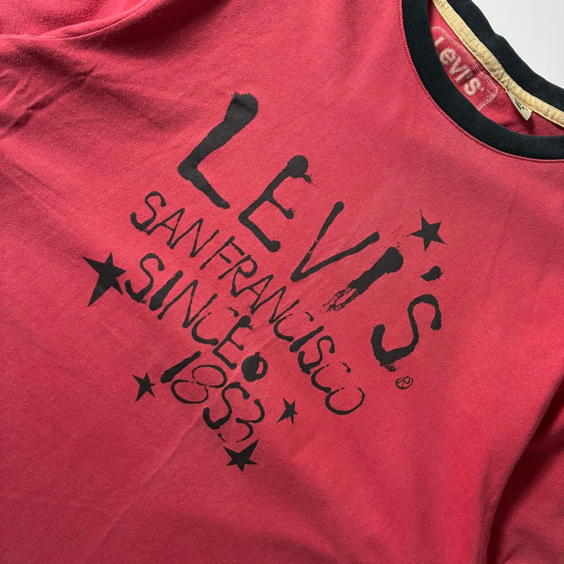 Levi's  리바이스 레드탭 코튼 빈티지 반팔 링거 티셔츠  상품이미지3