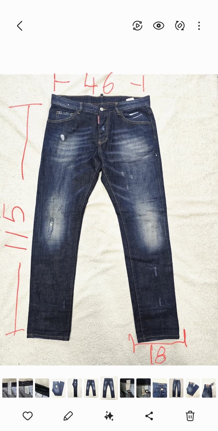 디스퀘어드2 청바지 데미지 슬림핏 48 상품이미지7