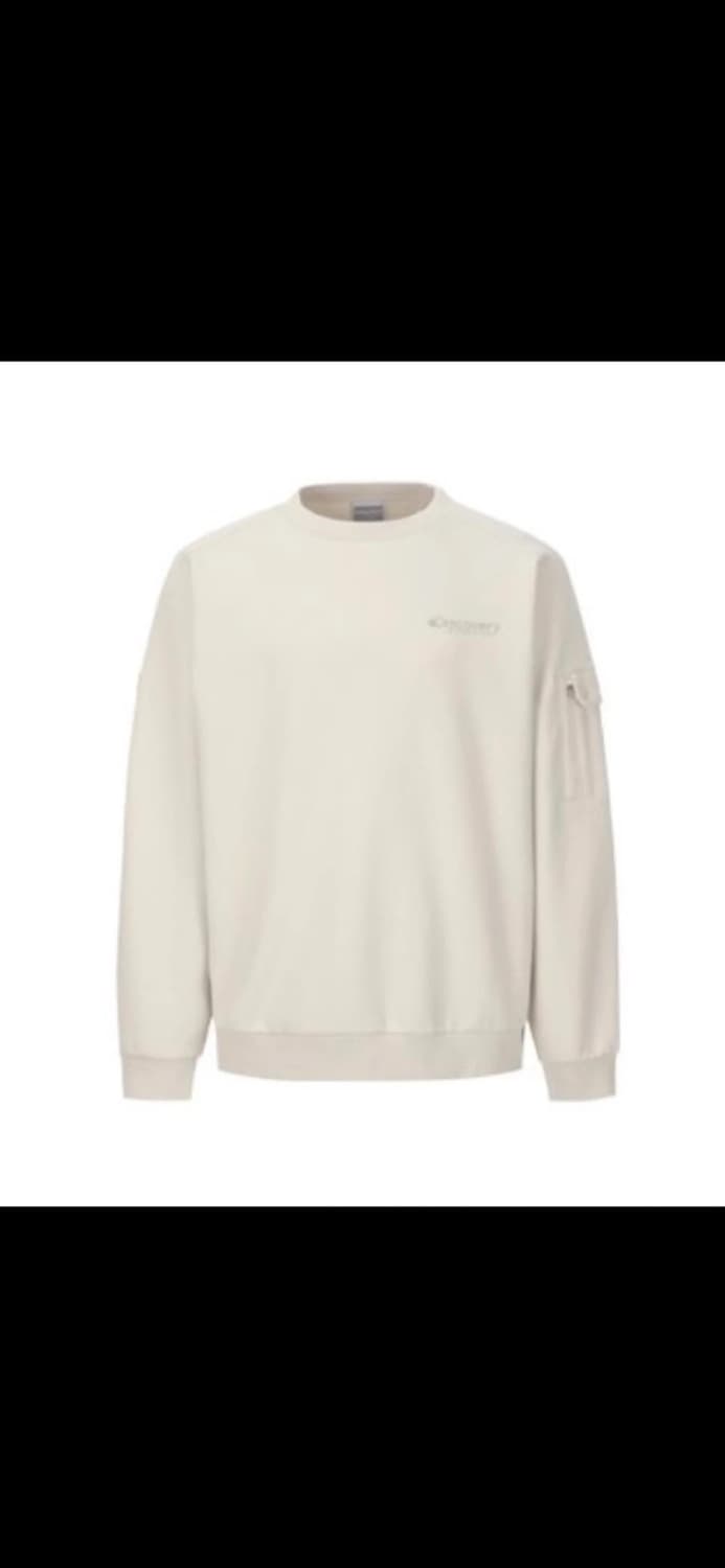 디스커버리 남여공용 아웃포켓 트레이닝 맨투맨 티 상품이미지1