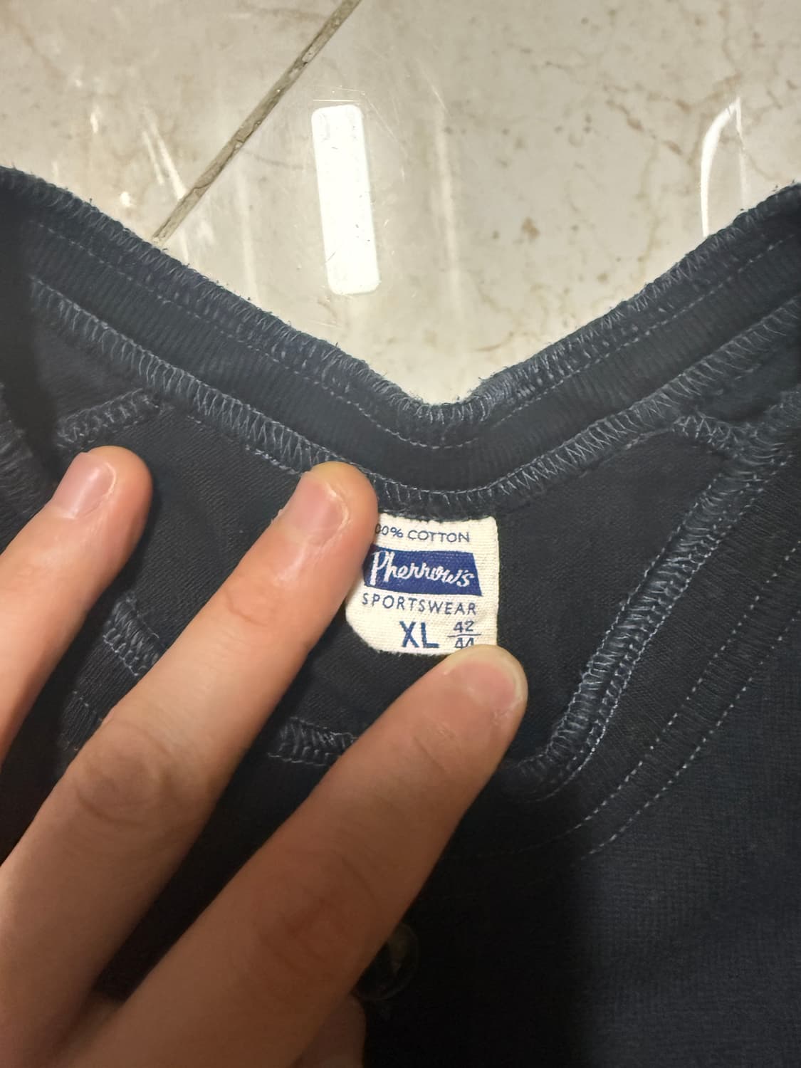 Pherrow's 헨리넥 긴팔 티셔츠 XL 상품이미지2