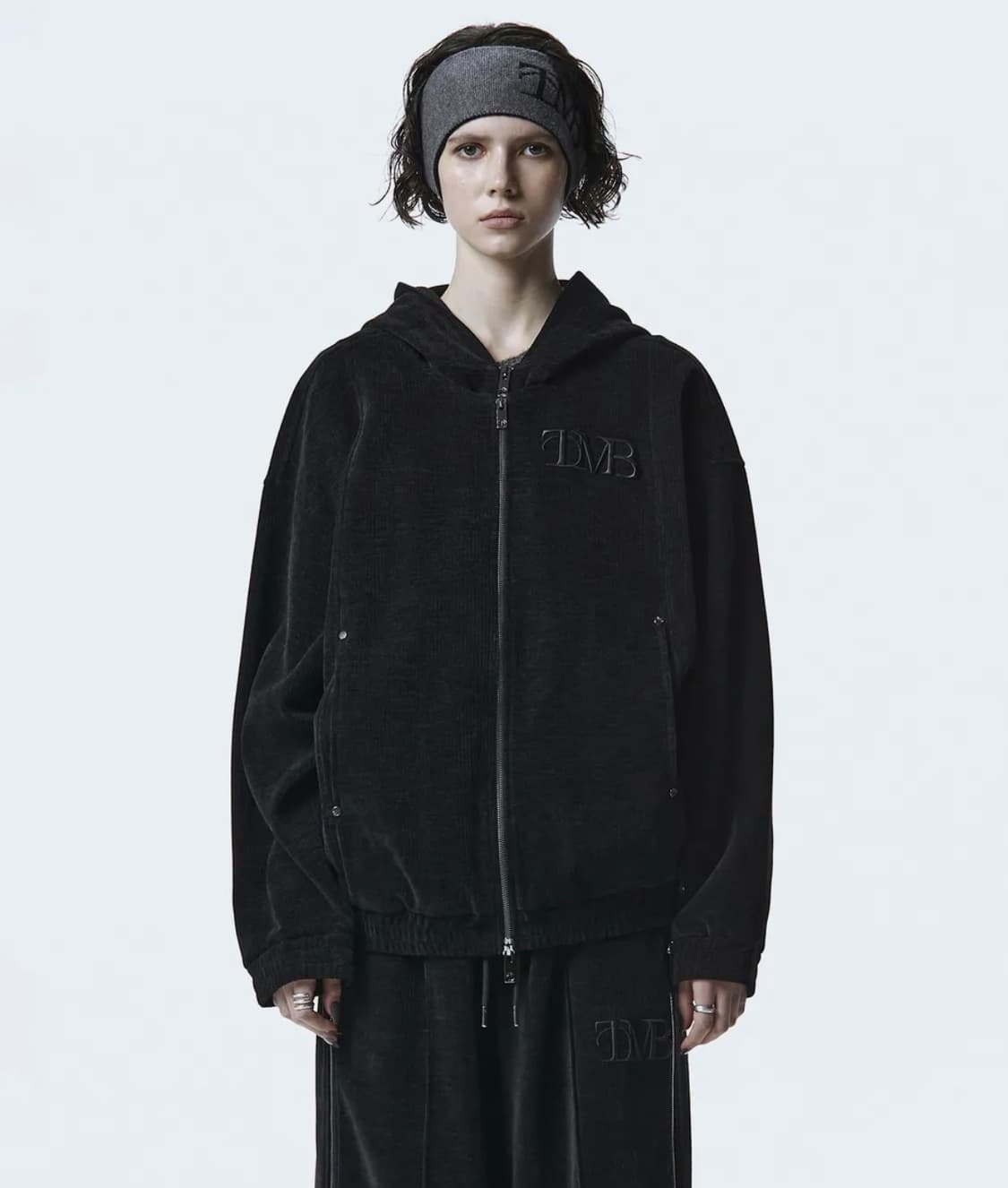 트리밍버드 Velour Layered Zipper Set-up 점퍼 상품이미지1