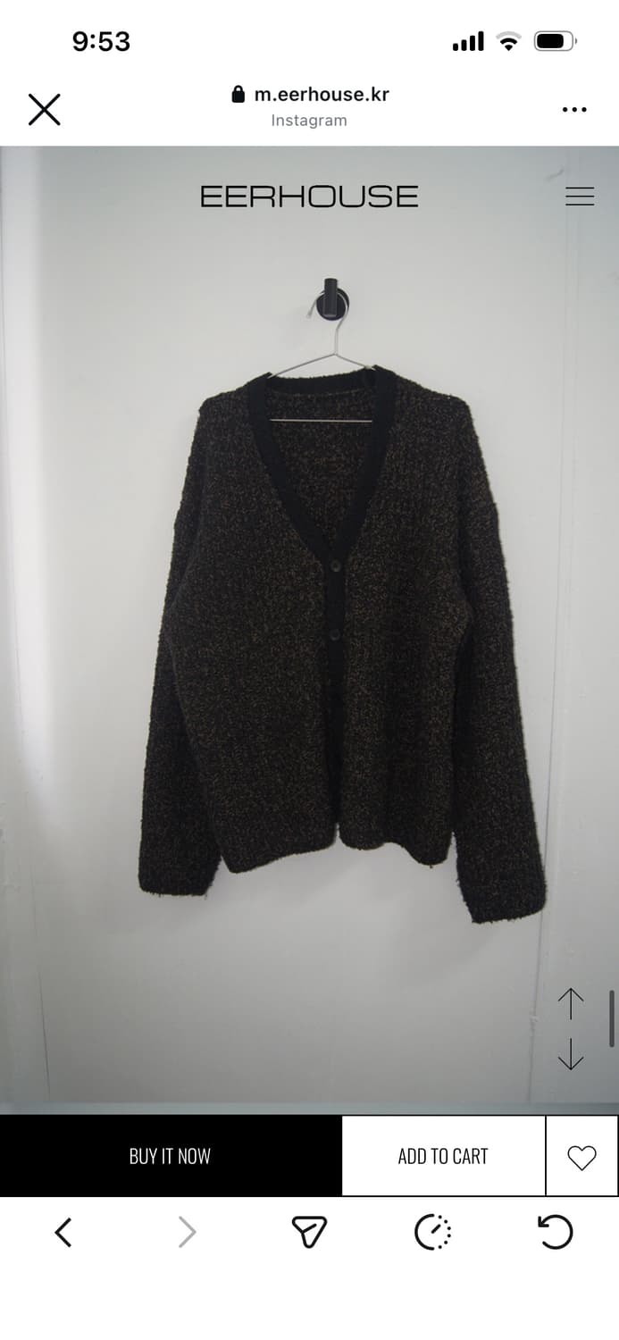 eerhouse 브라운 쿠키 가디건 상품이미지3