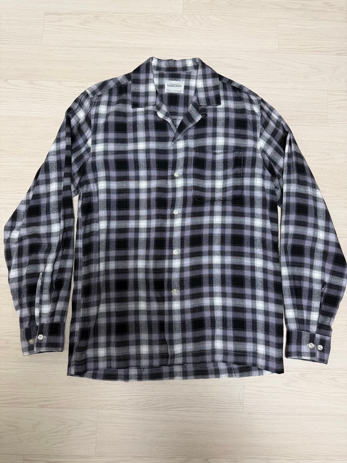 타운크래프트 옴브레 셔츠 블랙 상품이미지1