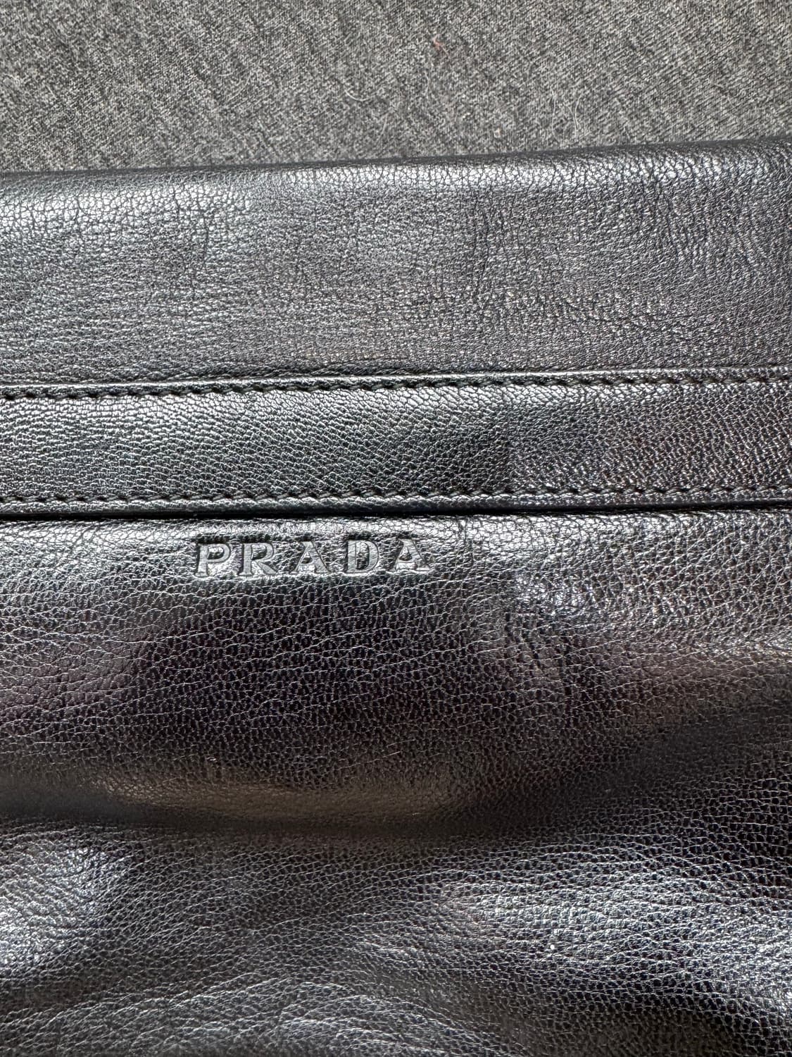 프라다 블랙 레더 숄더 체인백 상품이미지5