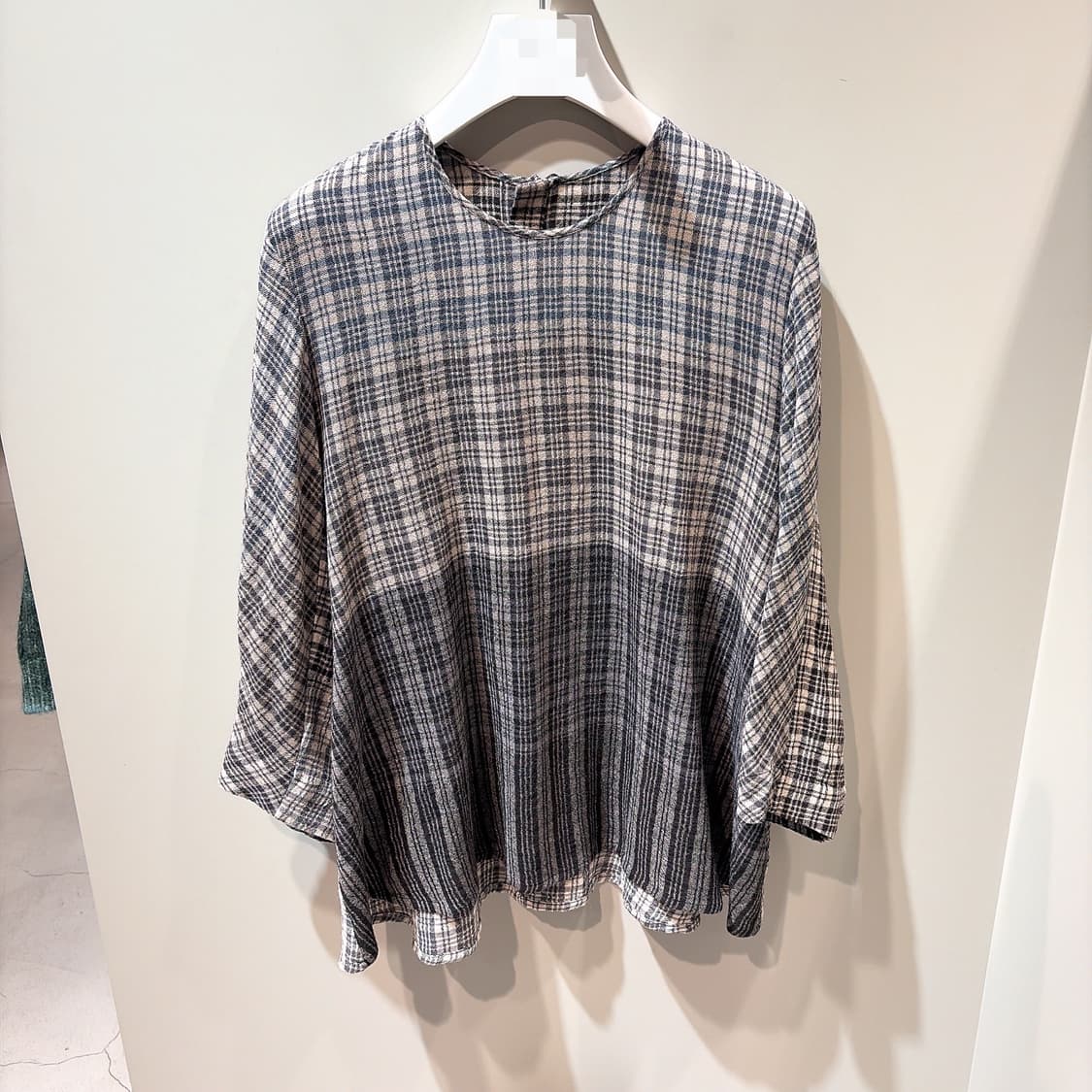 (정품/새상품) TOO GOOD 투굿 여성 울 체크 커터 탑 상품이미지1