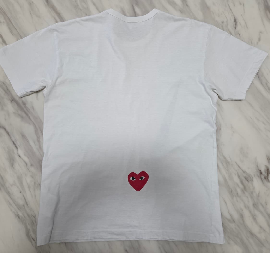 꼼데가르송 X 나이키 화이트 로고 반팔티 상품이미지2