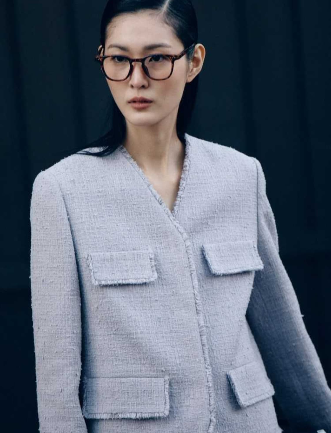 구호 2025년 봄컬렉션 시퀸 트위드 자켓 2사이즈 상품이미지3