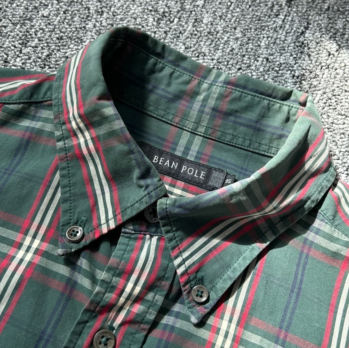 빈폴 체크 패턴 크롭 셔츠 상품이미지5