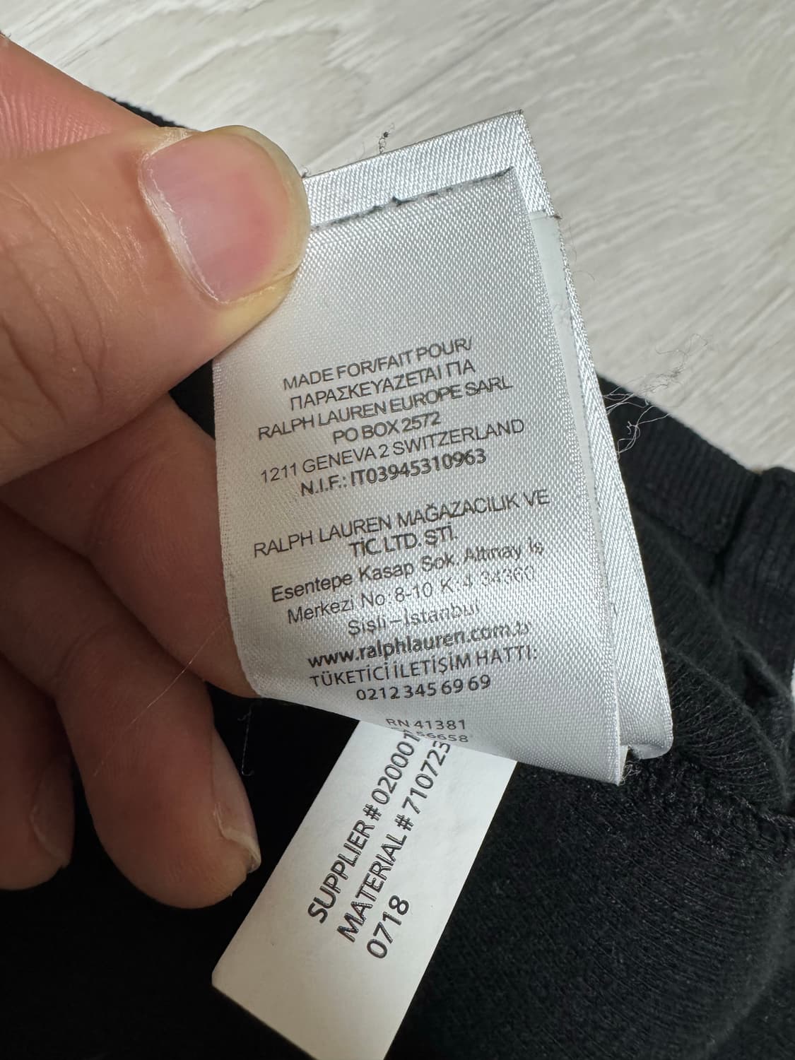 폴로 랄프로렌 블랙 하프집업 L 상품이미지6