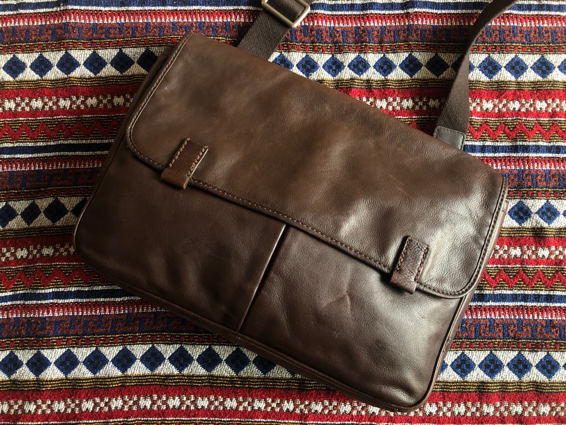 파슬 브라운 레더 크로스백 메신저백 상품이미지1