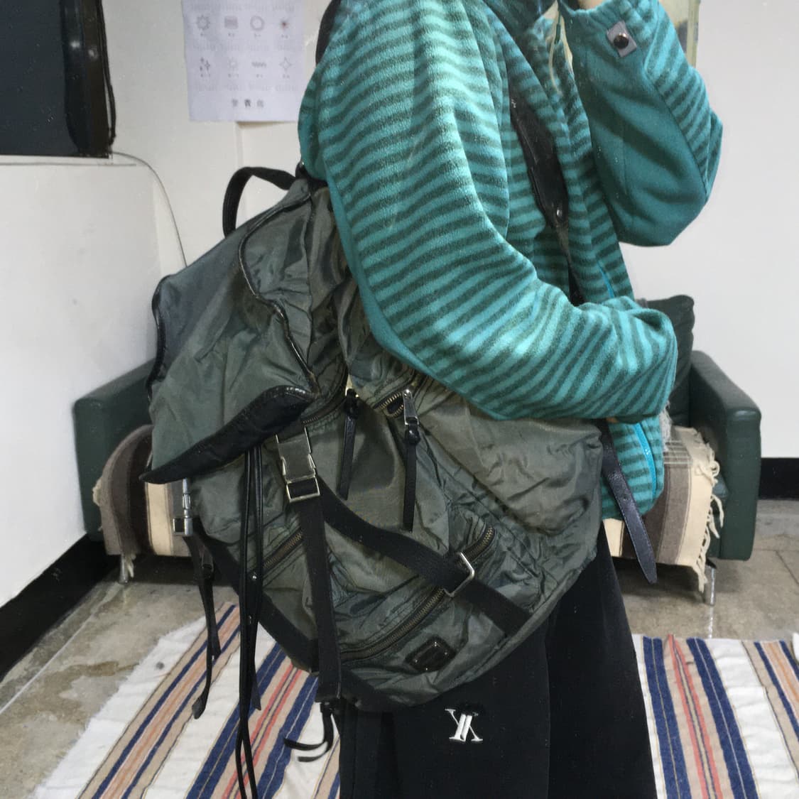 투티/0345 DOLCE & GABBANA 멀티 백팩 가죽 나일론 상품이미지1