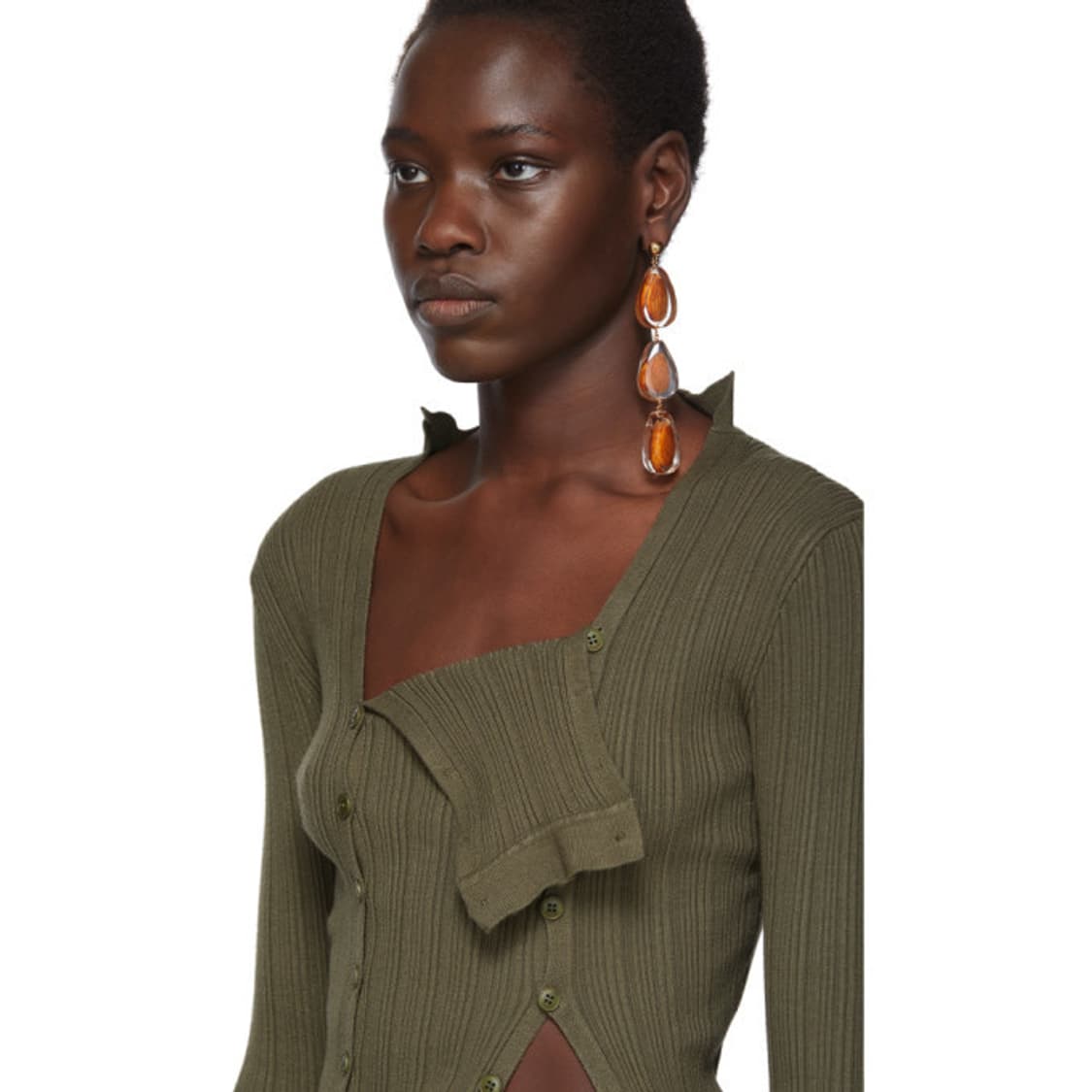 자크뮈스 jacquemus 카키 가디건 38 상품이미지4