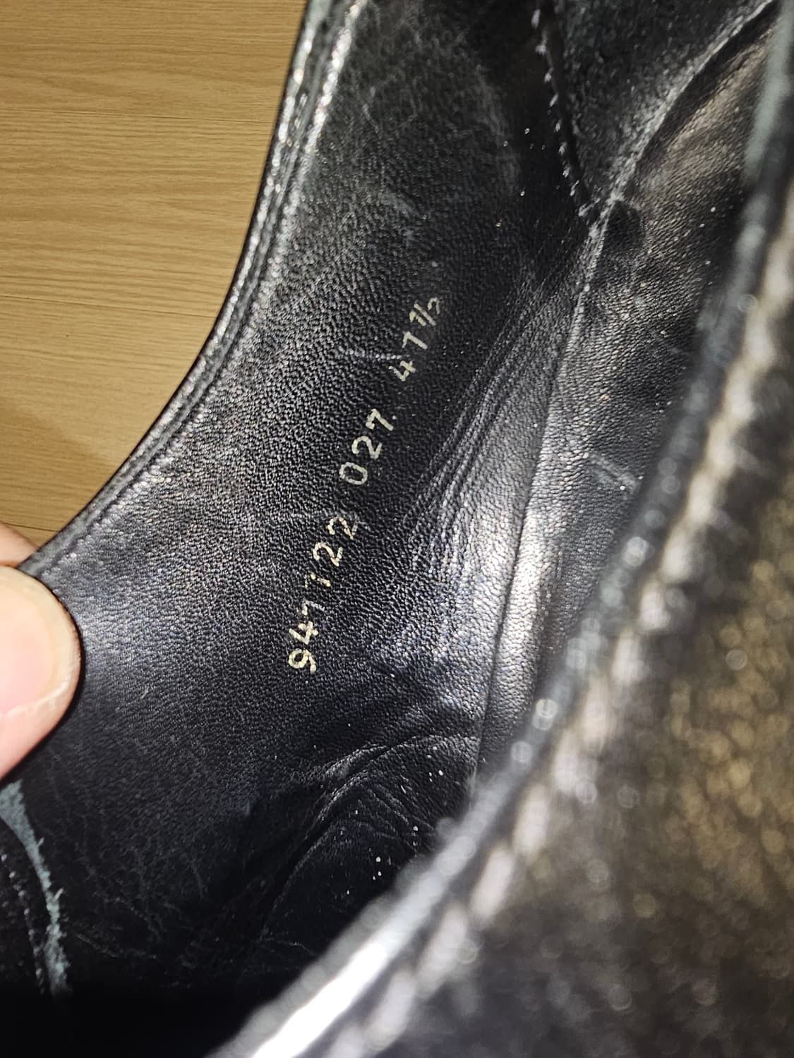 카날리 canali 블랙 남성용 가죽 정장 구두 상품이미지7