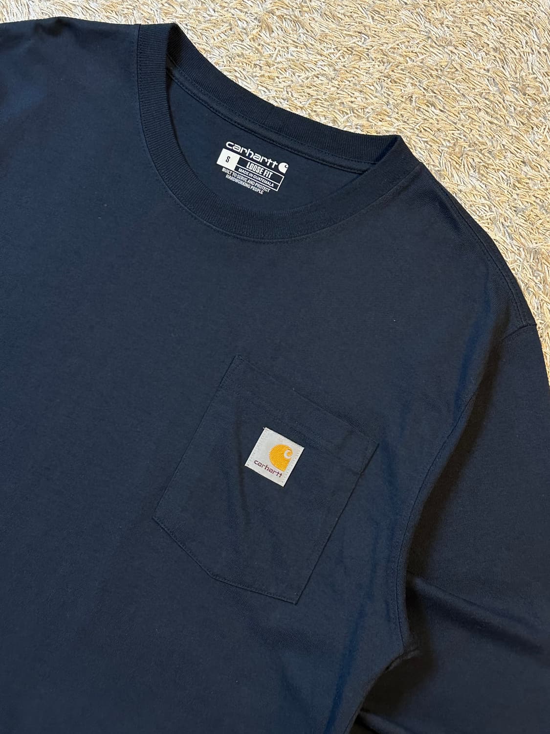 칼하트 CARHARTT 루즈핏 포켓 롱슬리브 긴팔 네이비 상품이미지2