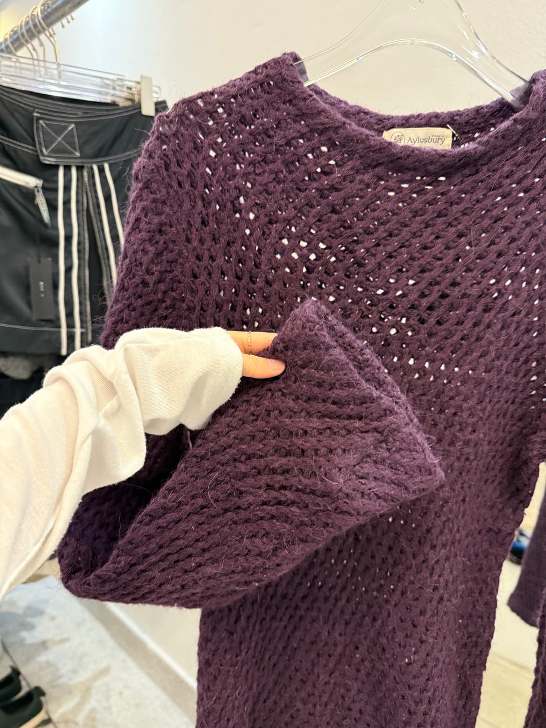 Aylesbury purple knit sweater   상품이미지4