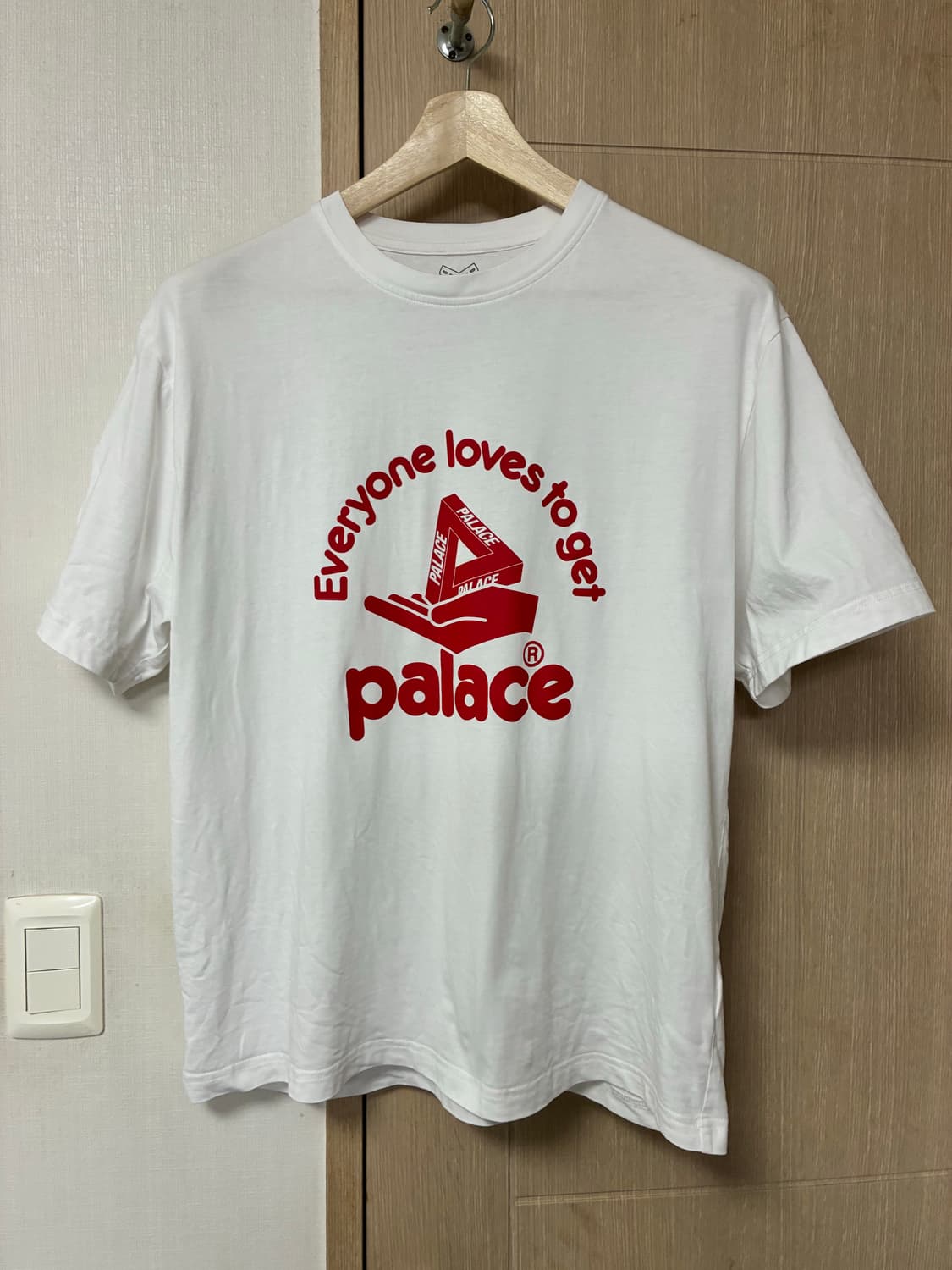 [L]팔라스 핸드아웃 티셔츠 화이트 상품이미지1