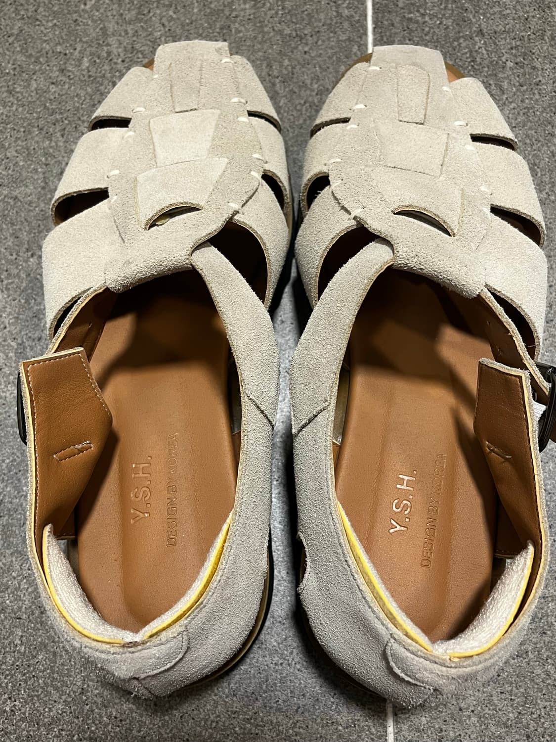 뉴치프시크 레더 매쉬 샌들 상품이미지3