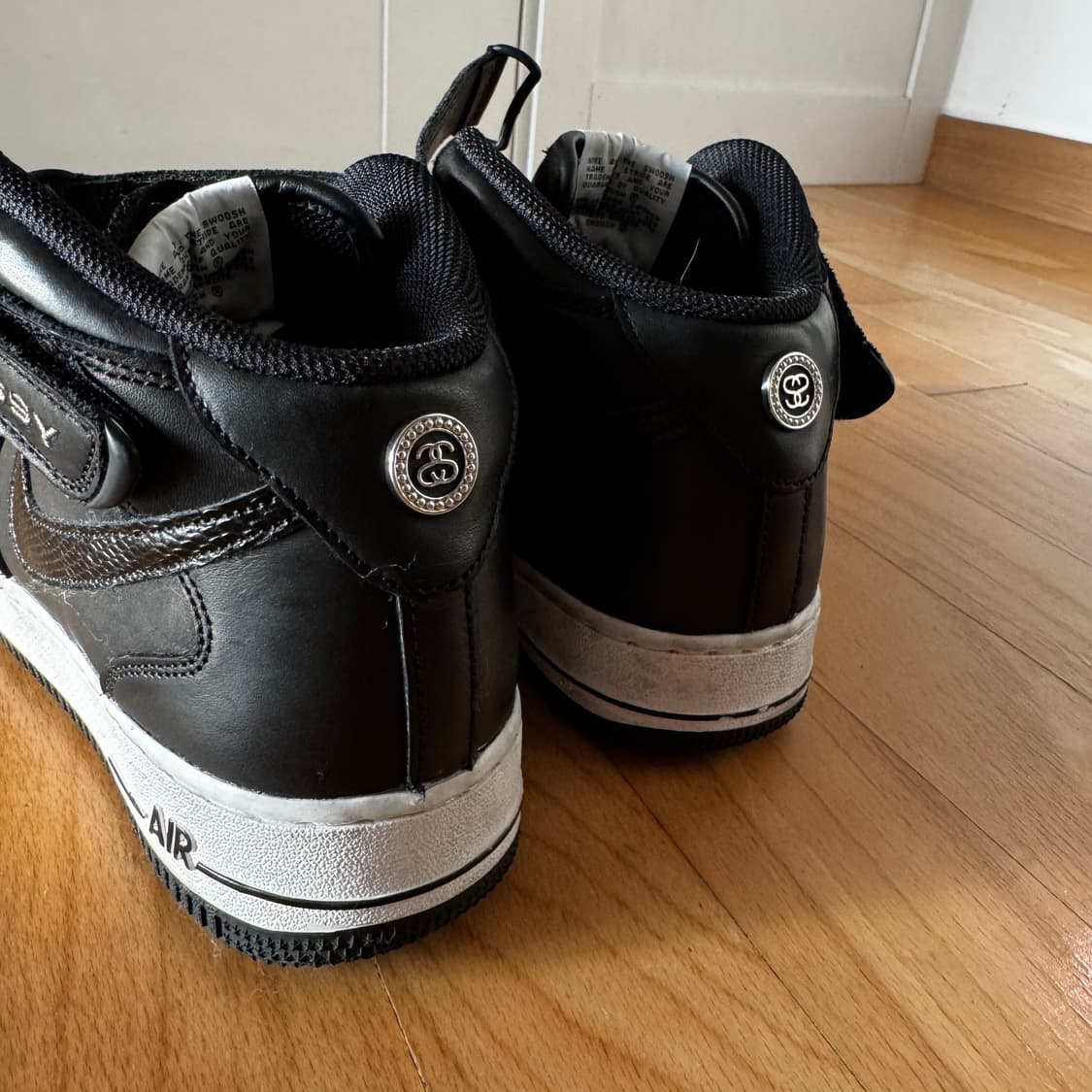 나이키x스투시 에어포스 미드 1 블랙 260 상품이미지3