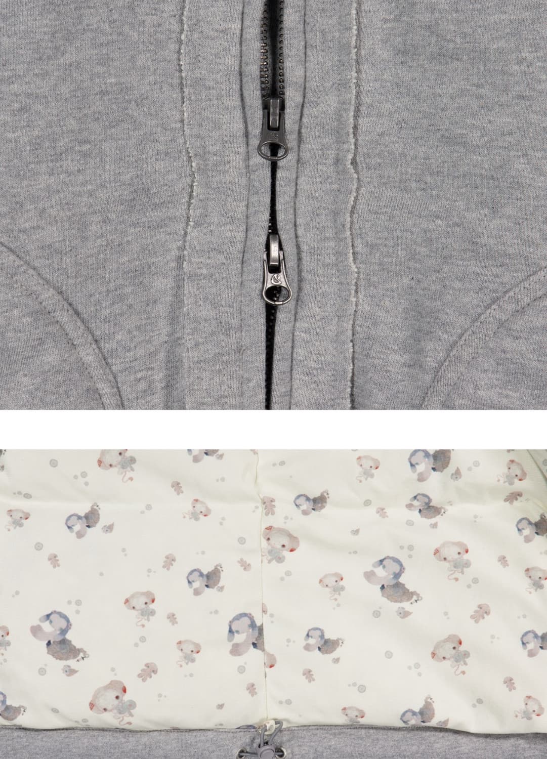 (새상품) 코이세이오 코지 스웻 다운 자켓 멜란지 그레이 상품이미지6