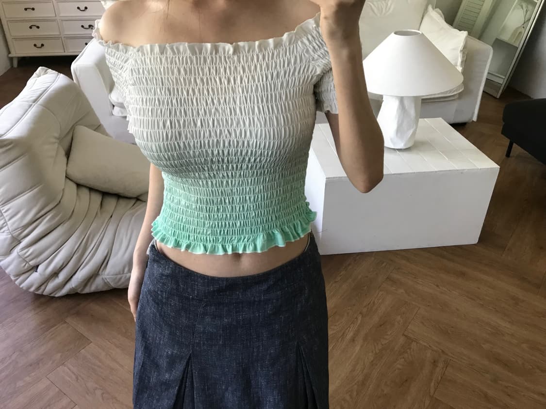 vintage smoke top 상품이미지2