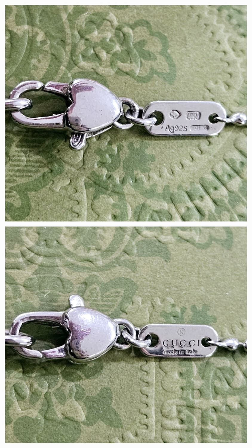 [희귀템] 구찌 925 하트 볼체인 롱 목걸이 90cm [정품/풀박스] 상품이미지2