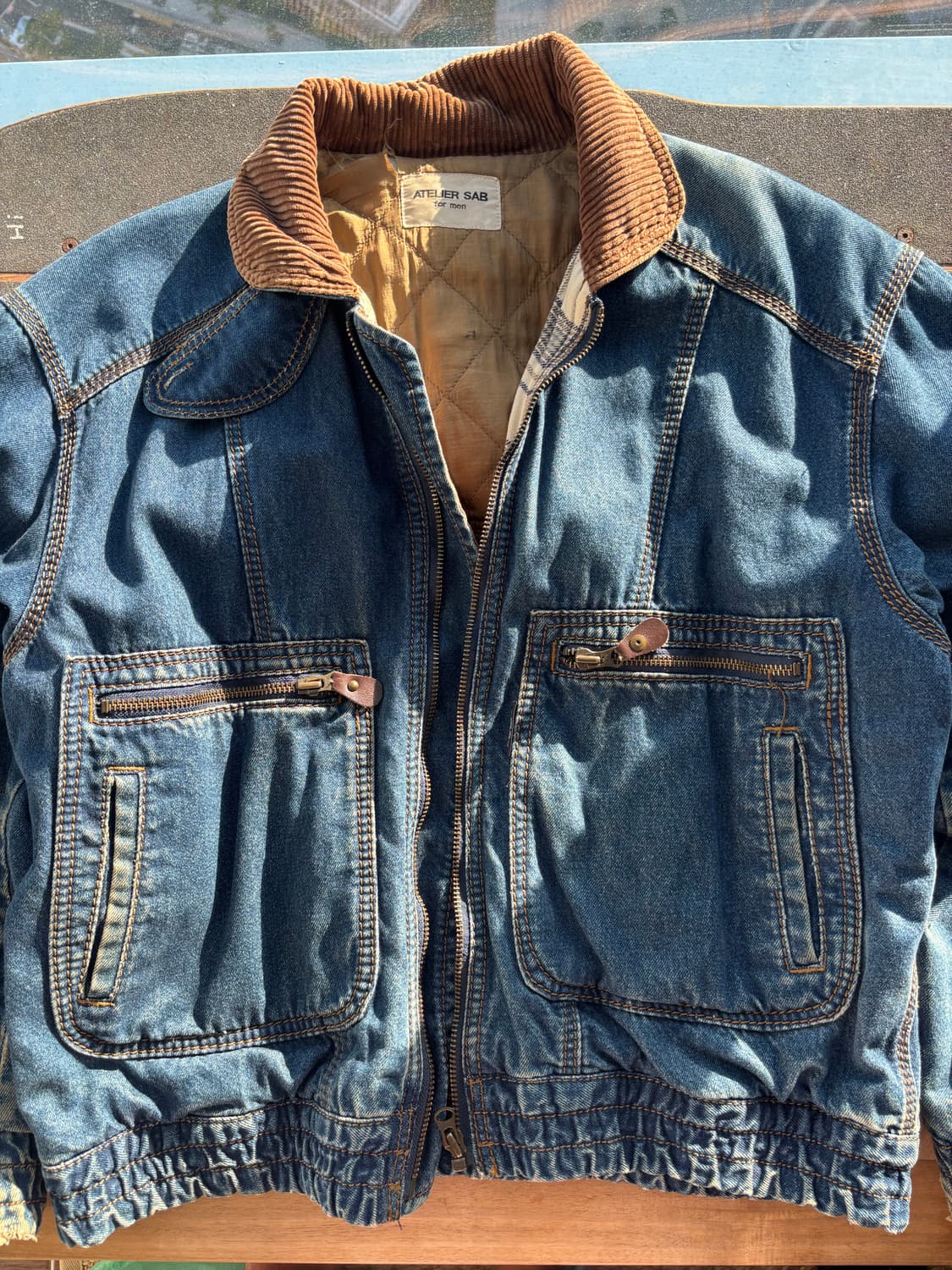 90s 데님 봄버 자켓 L 상품이미지2