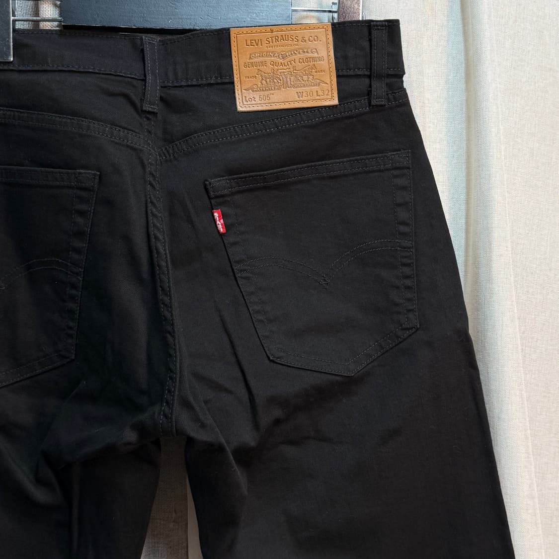 [30x32] 리바이스 505 블랙진 데님 흑청팬츠 청바지 상품이미지5
