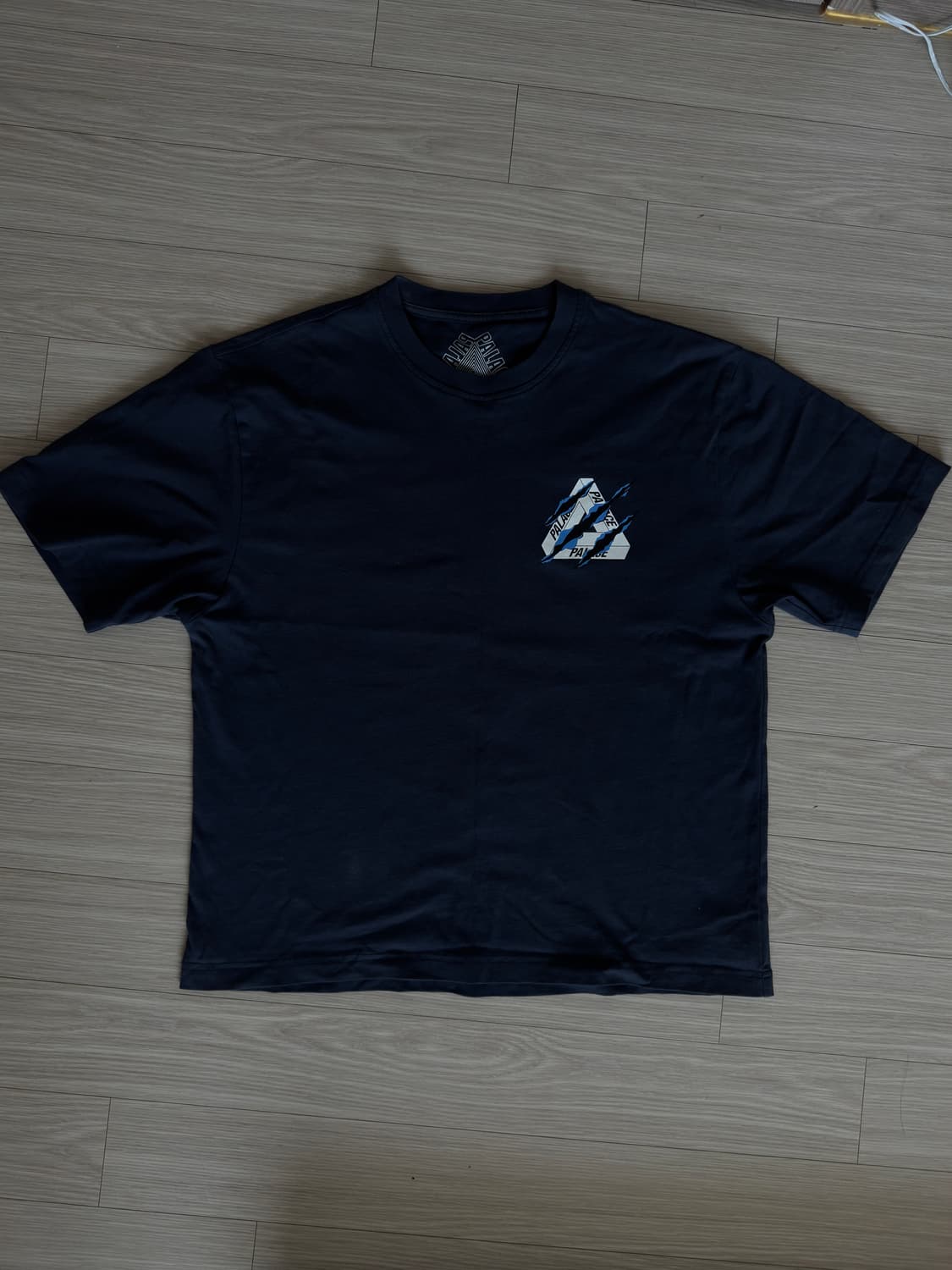 [M] 팔라스 립드 트라이 반팔 navy 상품이미지1