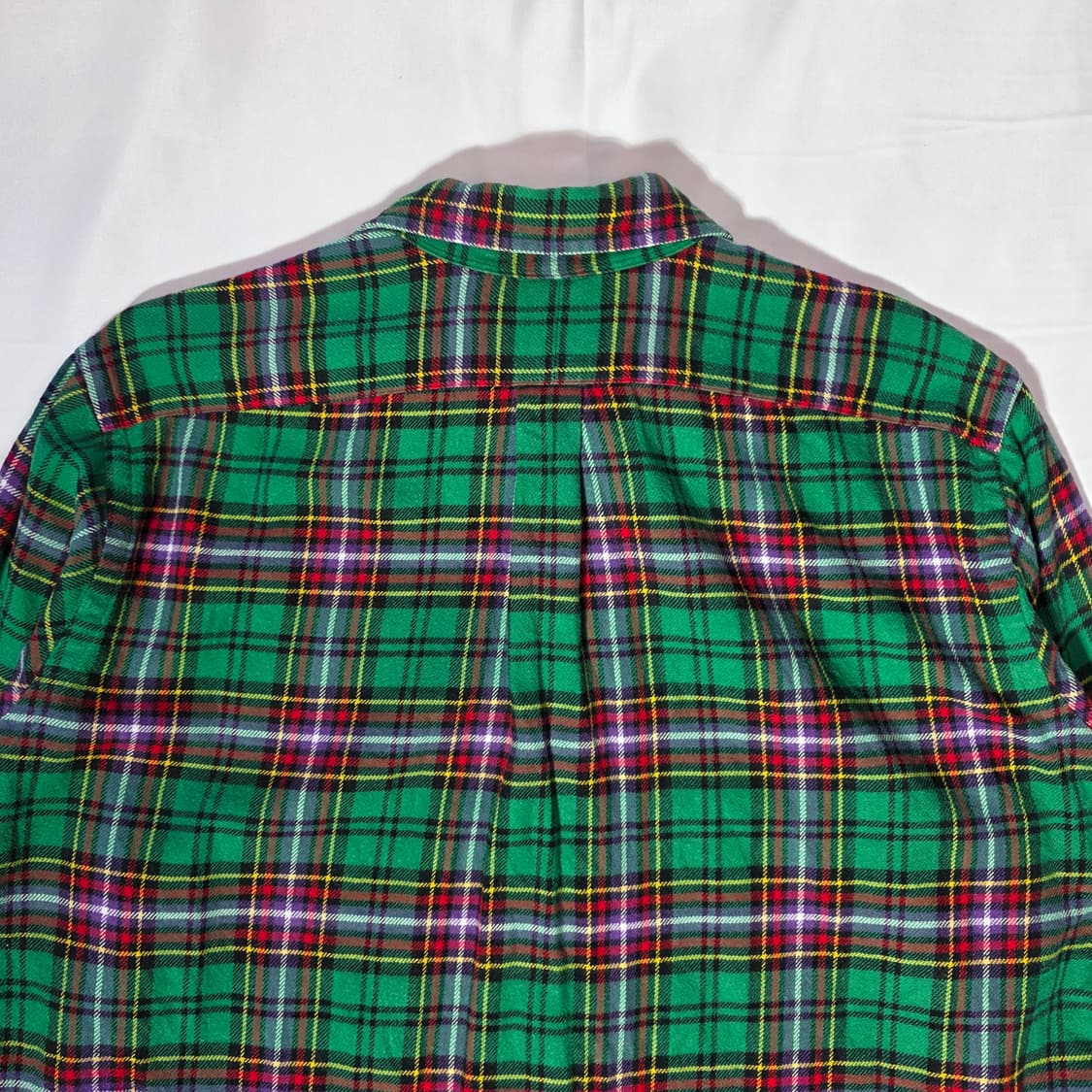 [L]90s 폴로 랄프로렌 타탄체크 클래식핏 셔츠 상품이미지7