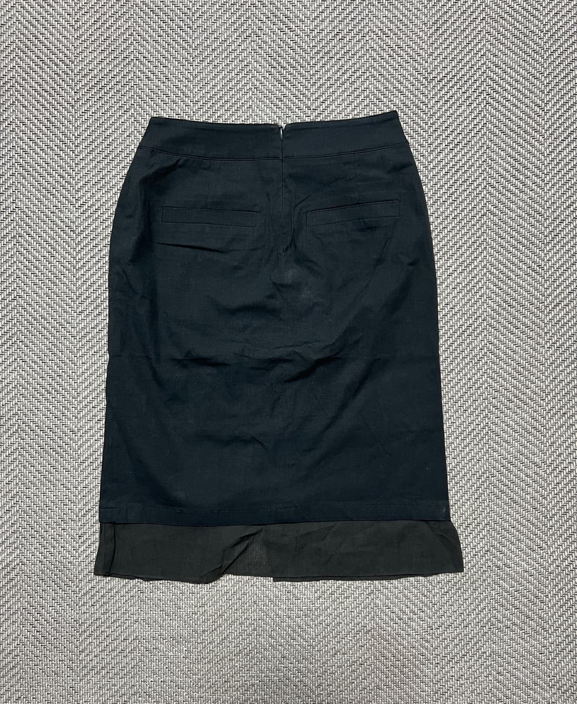 한섬 SJSJ 블랙 미디스커트 정품 상품이미지2