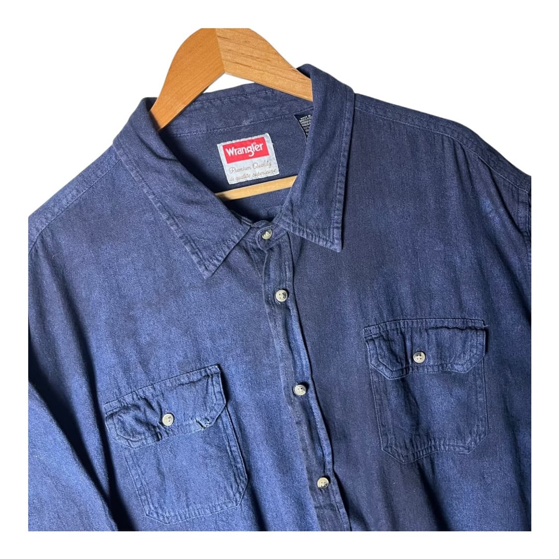 [Wrangler] 렝글러 투포켓 선 블리치드 셔츠 상품이미지2