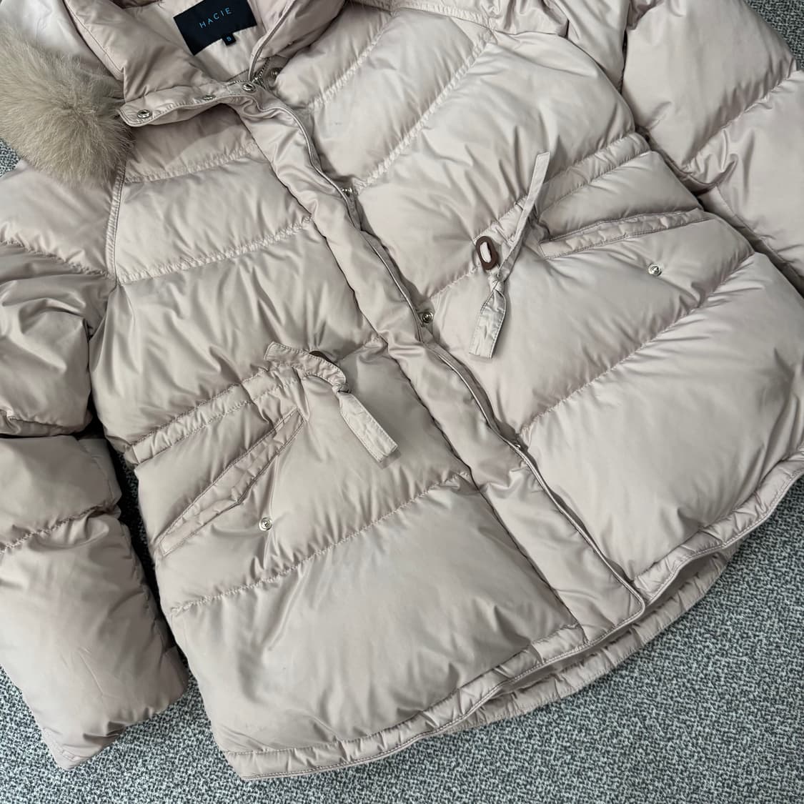 하시에 폭스퍼 다운 패딩 상품이미지3