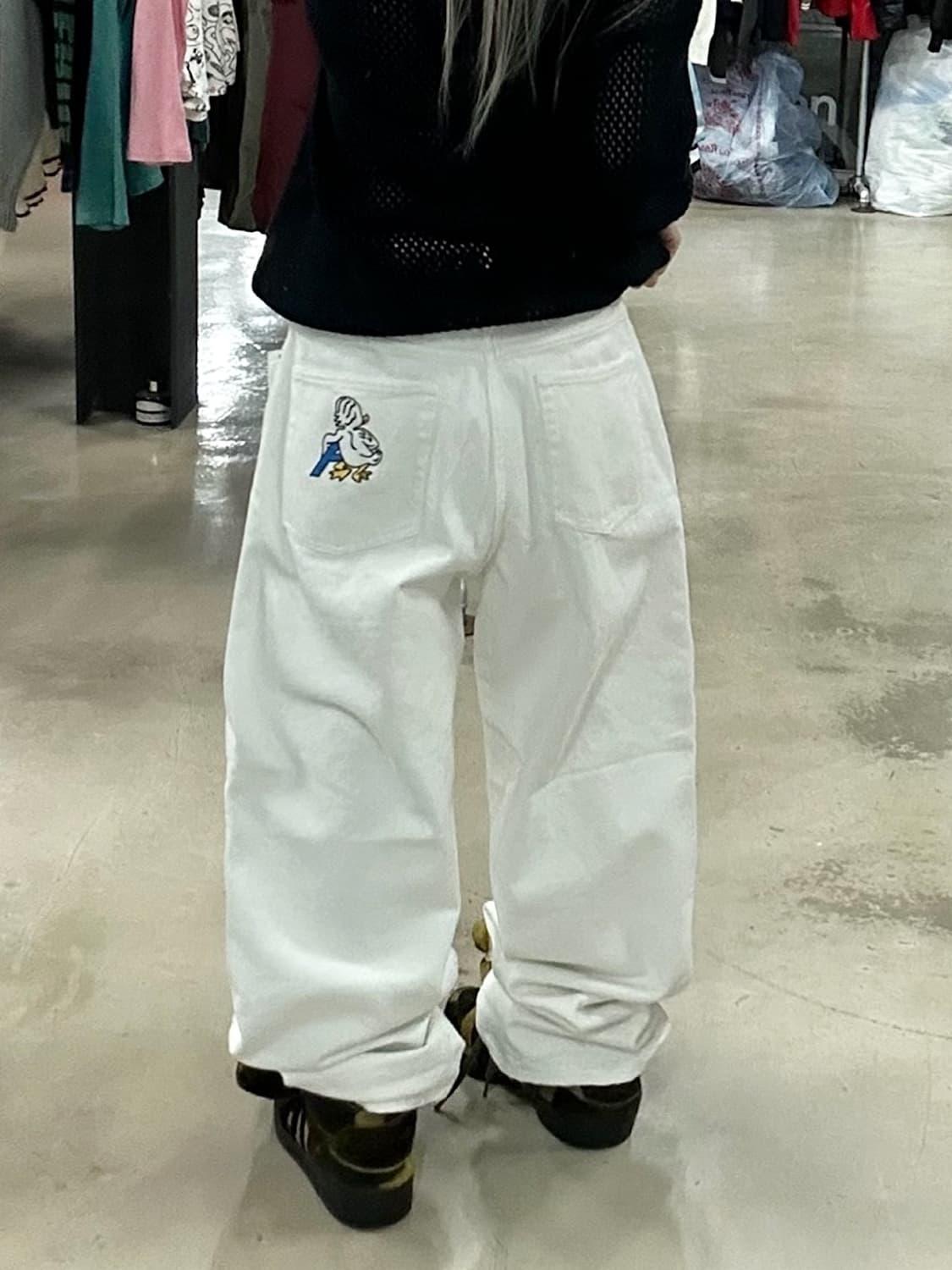 팔라스 덕 팬츠 화이트 상품이미지1