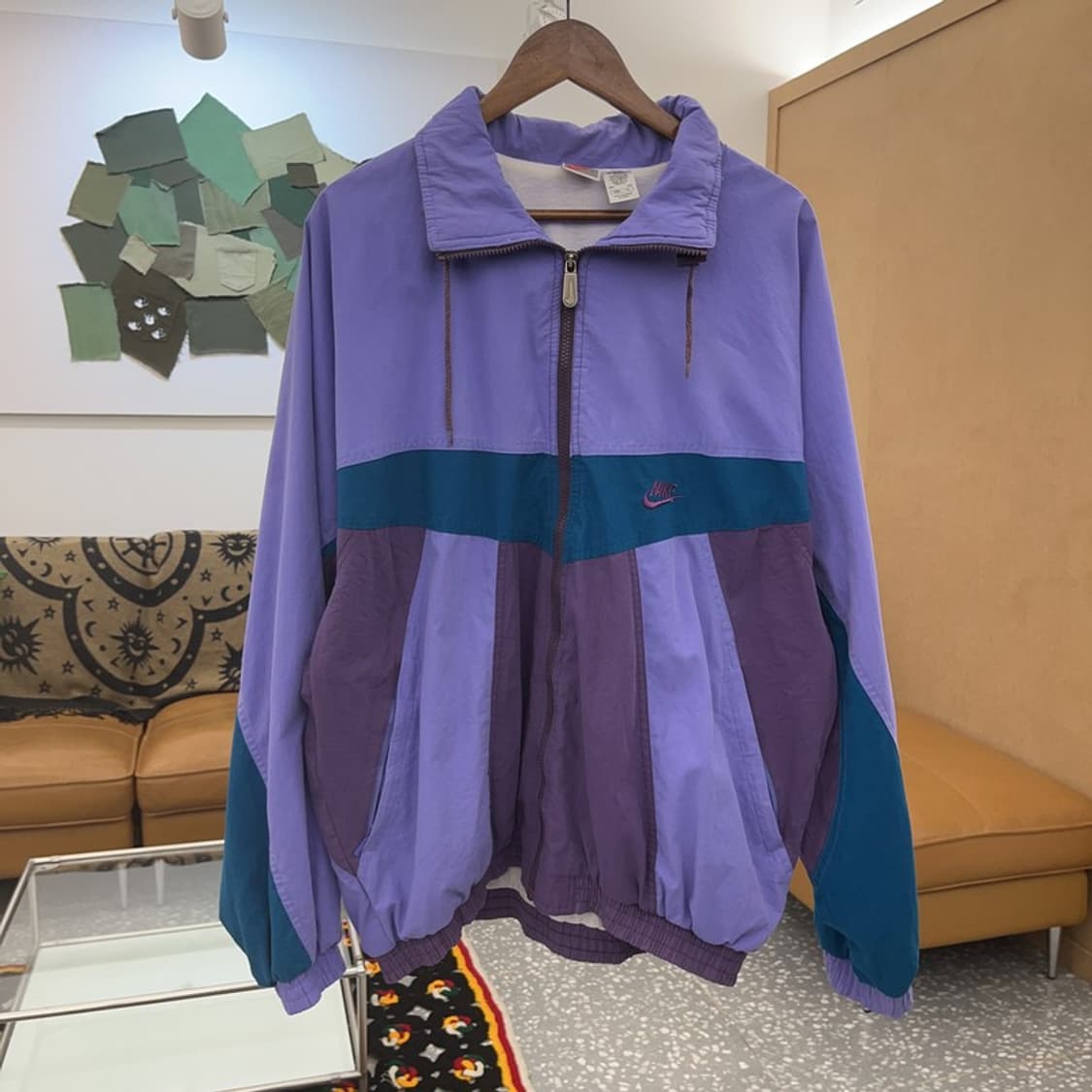 나이키 올드스쿨 레트로 배색 바람막이 자켓 XL C07702 상품이미지3