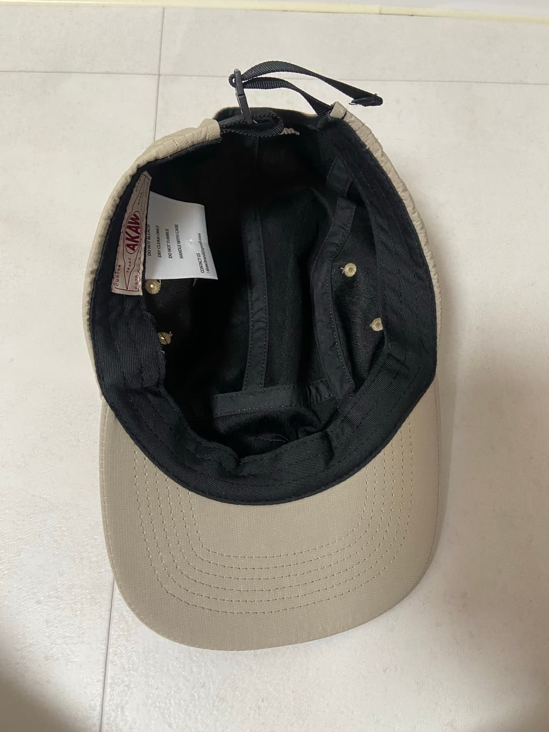 빈티지 아카우 일자챙 캠프캡 모자 상품이미지5