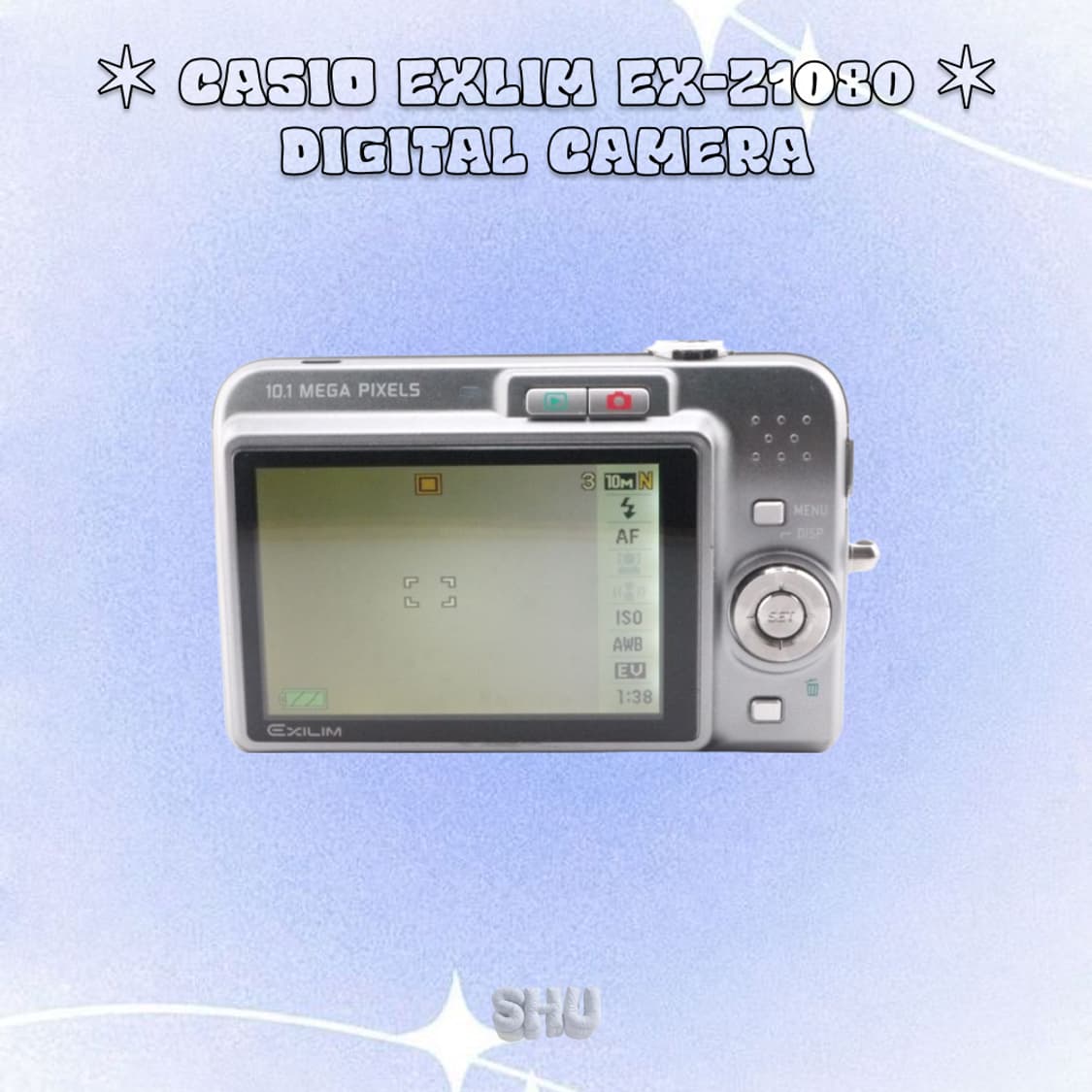카시오 엑슬림 EX-Z1080 빈티지 디카 실버 상품이미지5