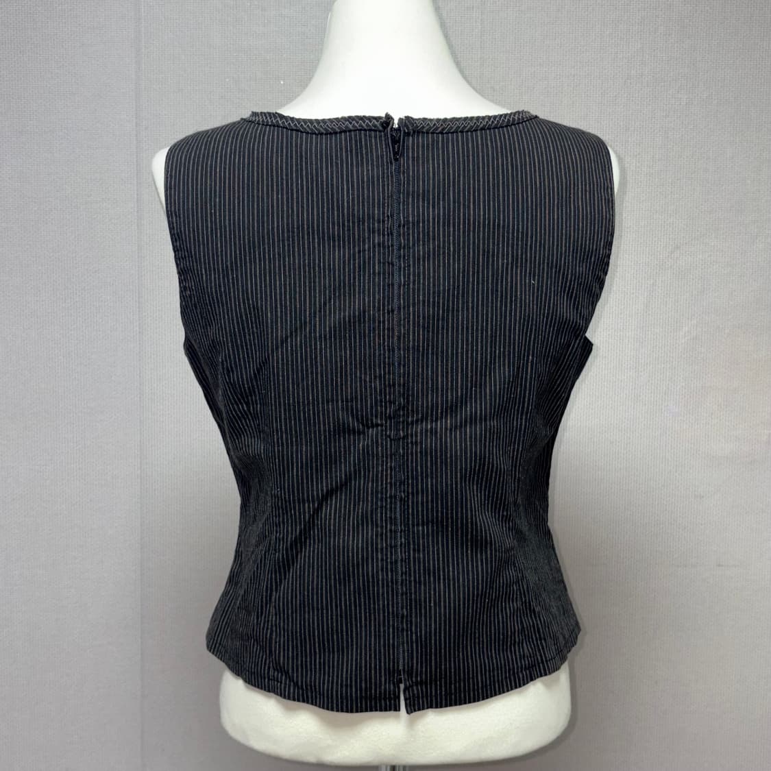 lace up stripe vest 상품이미지2