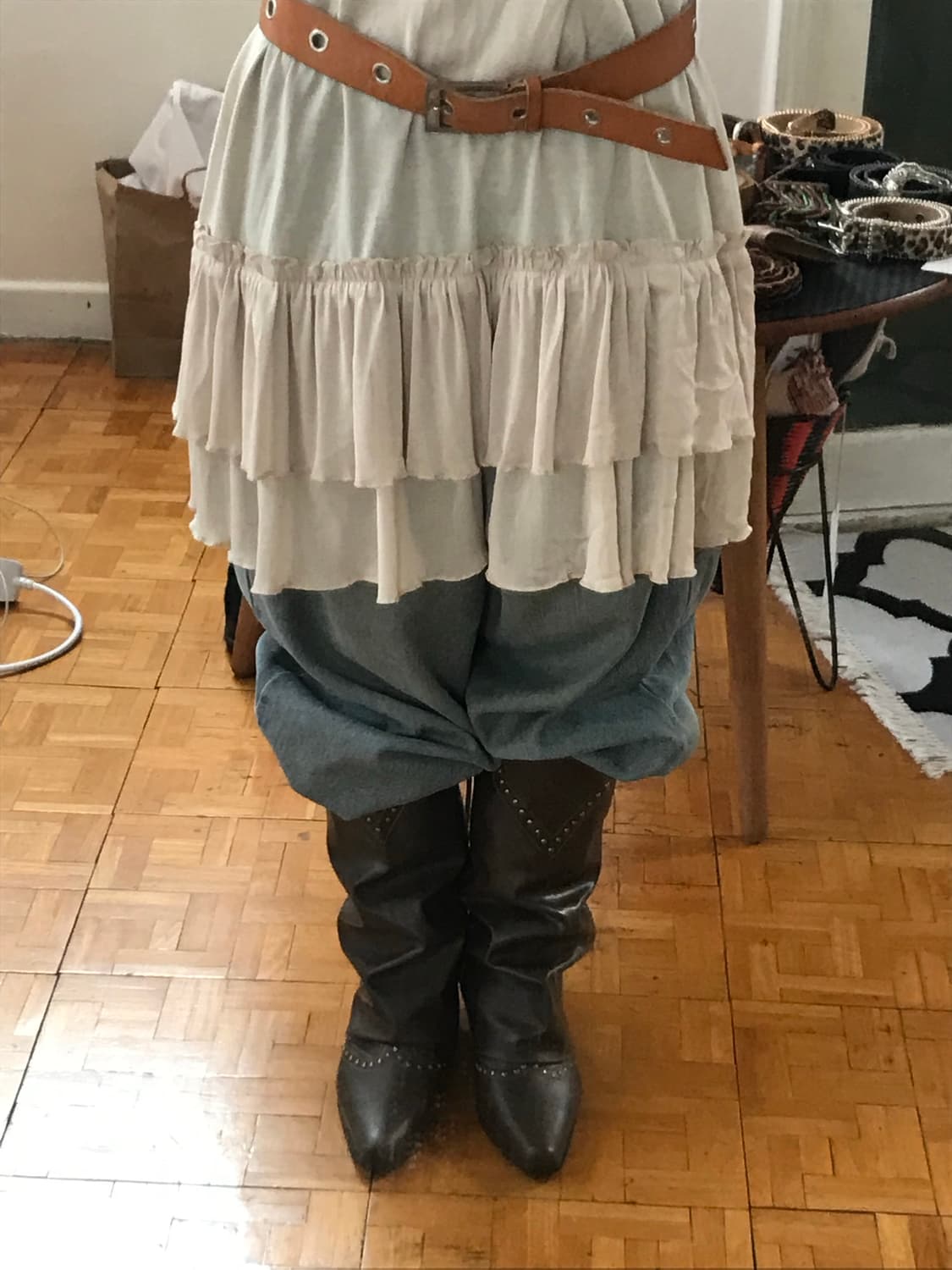 vintage ruffle one-piece 상품이미지3